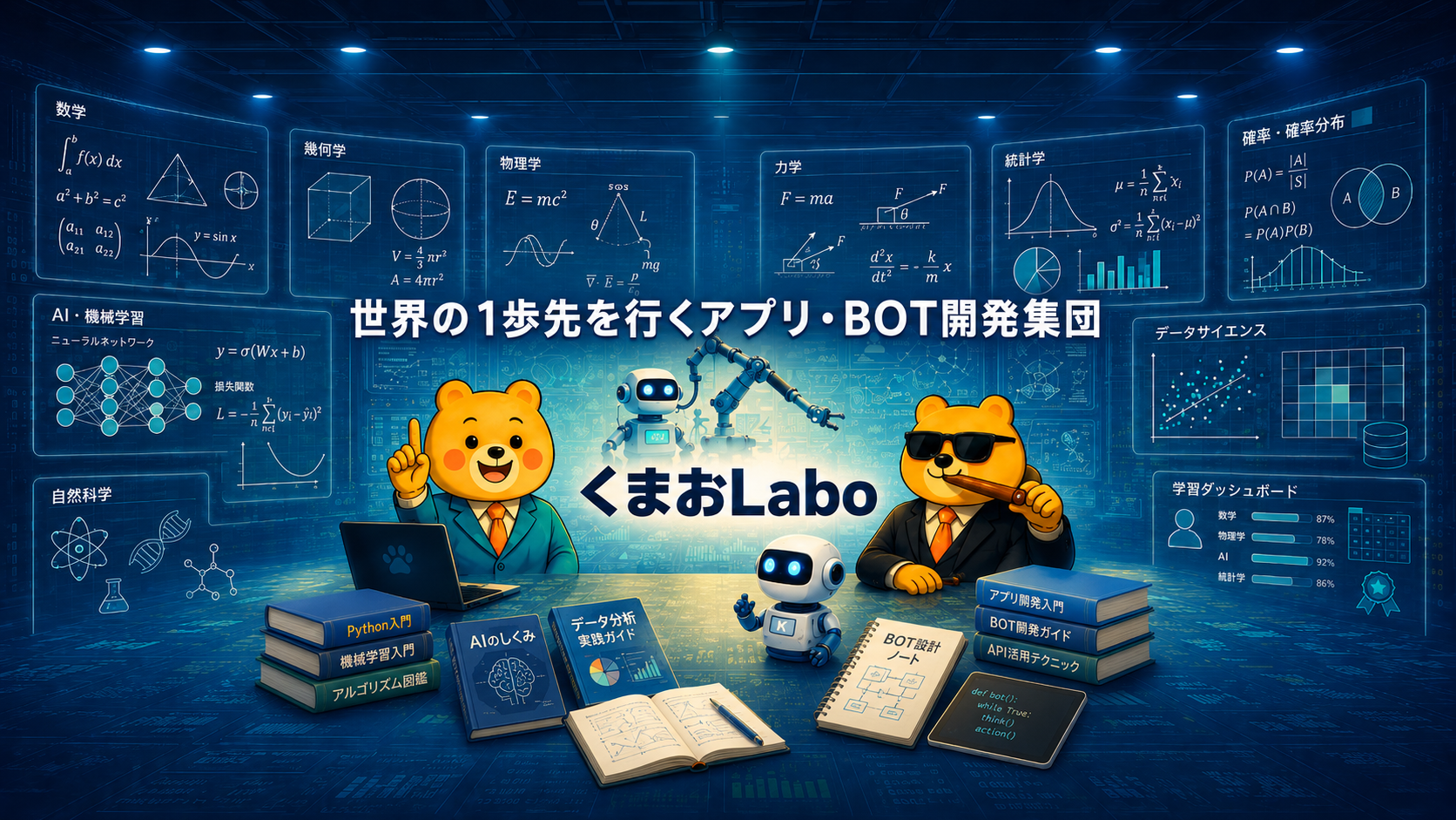 くまおLabo:学ぶ・遊ぶ・読む・見る、くまおたちの研究所
